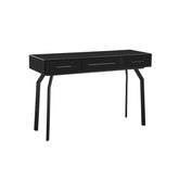 Santana Black Glass Desk Console Table Model: TOV-OC68577